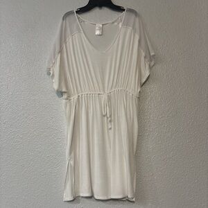 Merona White Swim Cover-Up